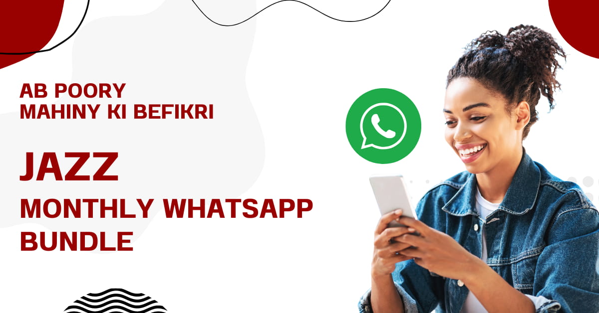 Jazz WhatsApp Package Monthly In 50 Rupees