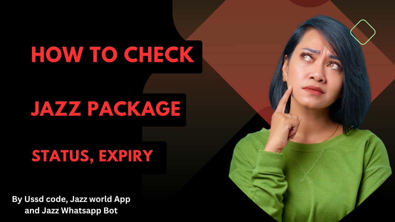 How to check jazz package status and expiry.